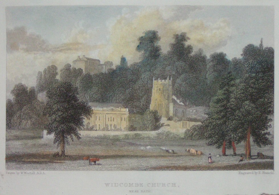 Print - Widcombe Church near Bath. - Francis